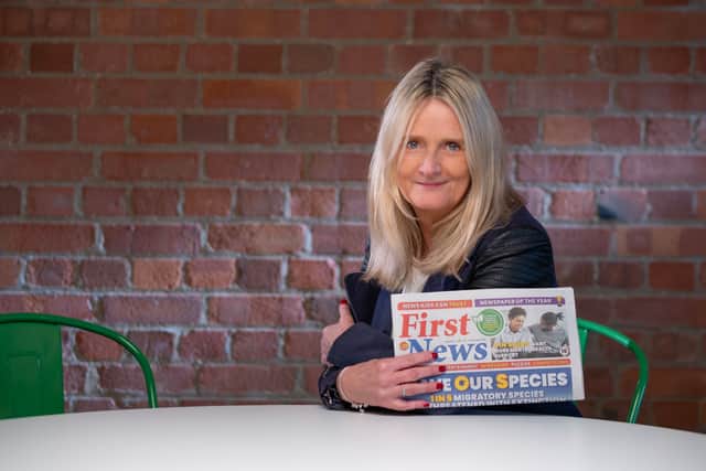 Nicky Cox MBE, editor-in-chief of First News, which is spearheading the safety campaign (Photo by First News)