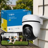 The Tapo TC40 outdoor security camera features 360-degree coverage and motion tracking for home monitoring