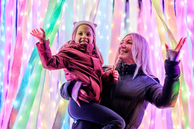 Making magical family memories on the spectacular Christmas at Belton light trail