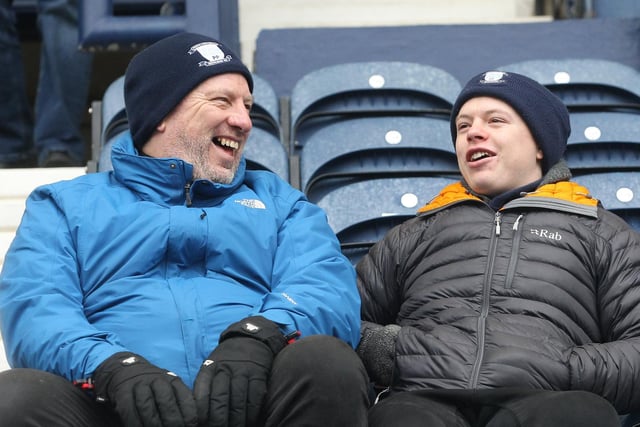 These PNE fans were in a good mood ahead of kick-off, maybe not so afterwards....