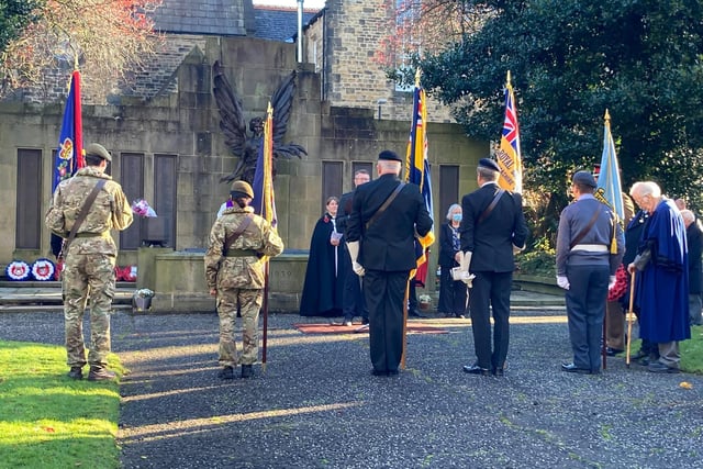 The service at the Garden of Remembrance. Image: Joshua Brandwood.