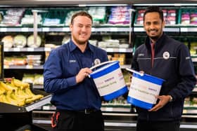 Tesco customers have been raising money for charity