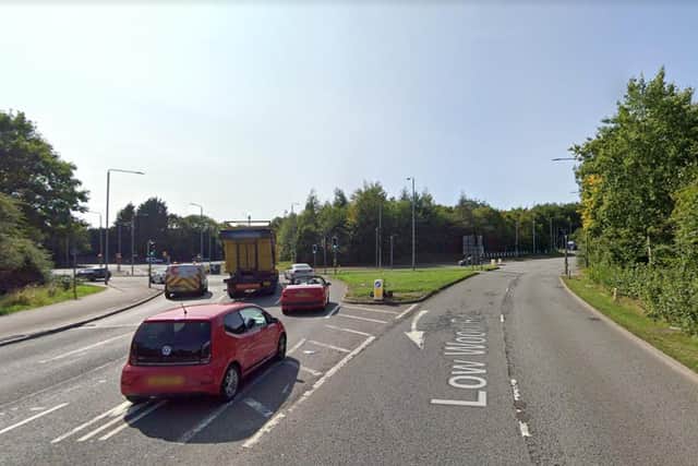William Goldhawk drove the wrong way around Nuthall roundabout during the 80mph chase.
