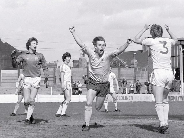 Charlie Bell scores against Torquay United.
