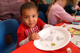 Leo Cahira is pictured at the Saplings Summer Play Scheme fun day at St Peter and St Paul's, Hucknall.