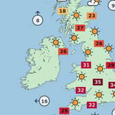 Temperatures are expected to hit 35 degrees Celsius in Hucknall and across central England by Friday