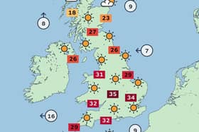 Temperatures are expected to hit 35 degrees Celsius in Hucknall and across central England by Friday