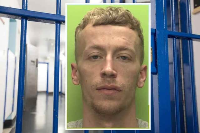 Kieran Niell was jailed for two years and eight months when he appeared at Nottingham Crown Court. Photo: Nottinghamshire Police