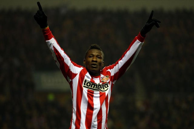 One chance was all Gyan needed against Chelsea as he doubled Sunderland's lead on their way to an historic victory. The controversial Ghanaian joined Sunderland for a club record fee £13m in 2010 off the back of a successful World Cup campaign. Gyan made a fast start to life in Sunderland's attack with a goal against Wigan Athletic on his debut and would score 11 goals in total during his two years on Wearside. Gyan left to join Al-Ain in 2012 and has since had spells in Turkey and China (Photo by Julian Finney/Getty Images)
