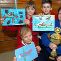 2010: A superb shot of the winners of a painting competition, run by Hucknall Regeneration Group.
