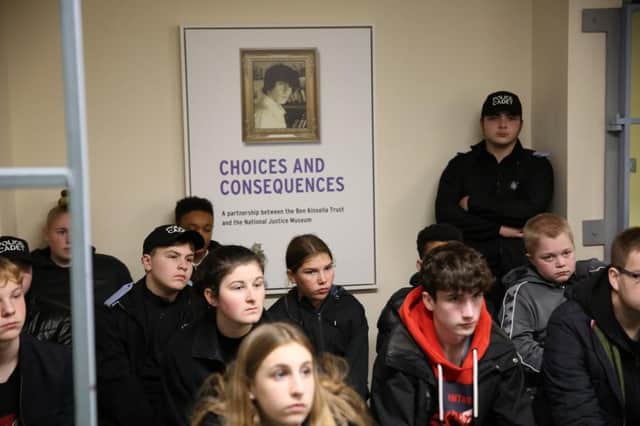 Notts Police cadets visited the Ben Kinsella Choices and Consequences Exhibition