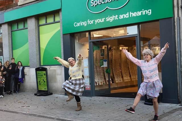 The Dancing Grannies proved a big hit with everyone on Hucknall High Street at the weekend
