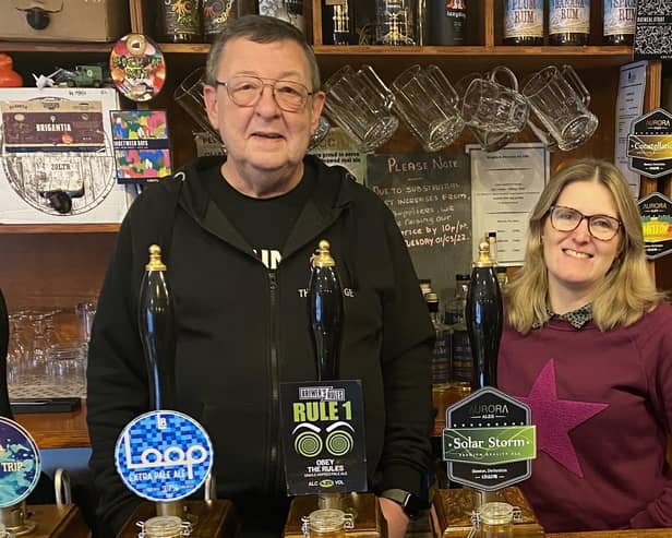 Beer Shack landlord Mark Francis-Parry and his daughter Michelle Humphreys have seen their pub named Nottingham CAMRA Branch Cider Pub of the Year. Photo: Submitted