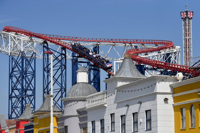 Blackpool Pleasure Beach in Blackpool, was rated 4.4/10. (Photo by Anthony Devlin/Getty Images)