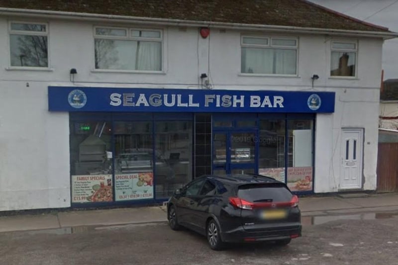 Seagull Fish Bar, on Beauvale Crescent. Hucknall, has been given a three-star rating