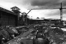 The Meadowhall site -construction work