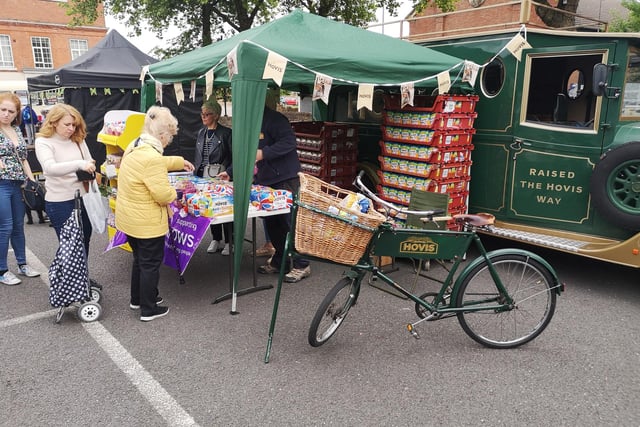 Another view of the Hovis stall in aid of Rainbows Children's Hospice
