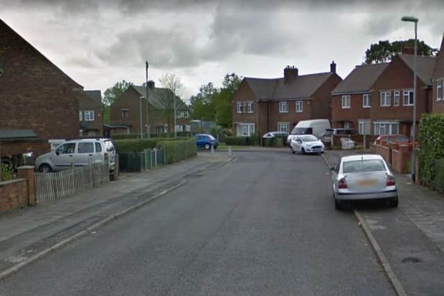 House and car windows were smashed on Barbara Square. Photo: Google