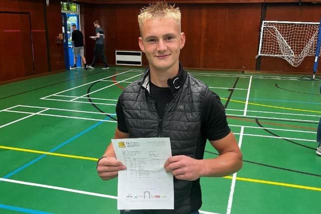 Owen Craig is joining the RAF after achieved the GCSE results he wanted. Photo: National Academy