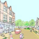 An artist's impression of how the new-look Bulwell town centre would look with the levelling up investment