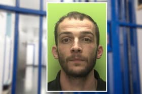 Jay Wood, aged 33, of HMP Nottingham, pleaded guilty to one count of rape, three counts of sexual assault and one count of engaging in sexual activity with a child. He was jailed for a total of 21 years. (Picture: Nottinghamshire Police.)
