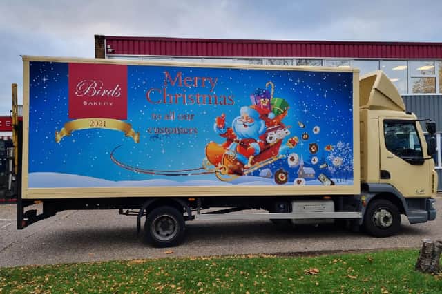 The special festive-wrapped Birds merry van will be delivering to Hucknall and Bulwell this Christmas