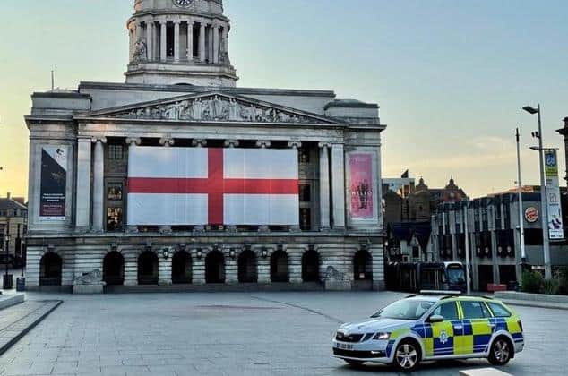 Police have praised football fans for their good behaviour during the Euros. Photo: Nottinghamshire Police.