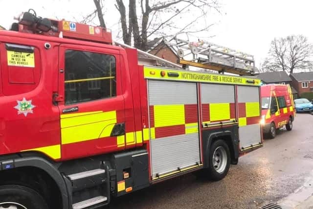 Hucknall firefighters attended major incidents in Annesley Woodhouse and Giltbrook