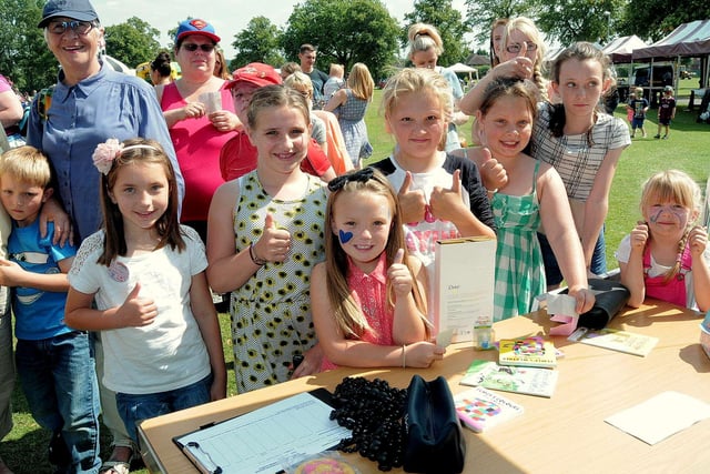 Pictured in the sun in 2015 are local youngsters enjoying a fun day