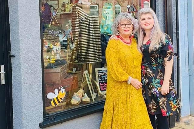 Jane (left) and Emma Webster of Bees Knees Boutique are supporting the appeal