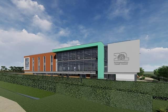 The county council's proposed new flagship offices are part of the plans for Top Wighay Farm