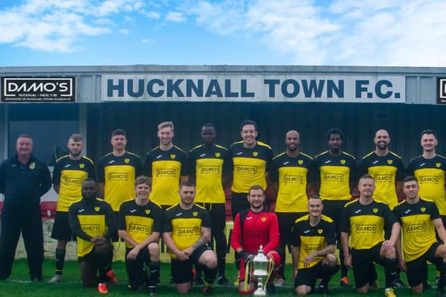 Hucknall Town's Sunday team in their new kit.