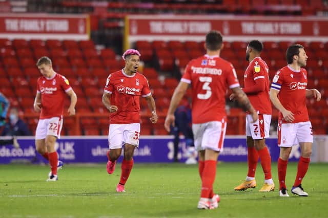 Lyle Taylor has started to find his scoring boots for Nottingham Forest. (Photo by Alex Pantling/Getty Images)