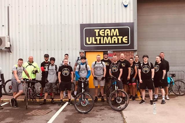 The Team Ultimate riders completed the trip from Hucknall to Skegness