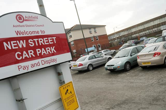 Car parking will be free in Ashfield District Council car parks for three months