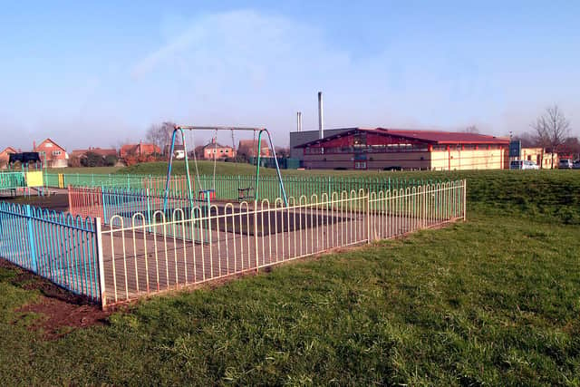 The woman says the incident happened at the play park at Hucknall Leisure Centre