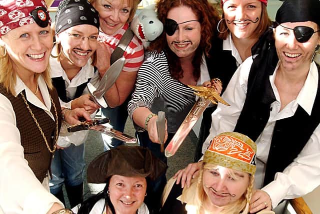 2006: Staff at The Nottingham Building Society in Bulwell dressed up as pirates to help raise money for Children In Need.
