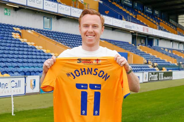 Leyton Orient hotshot Danny Johnson joined the Stags last week.