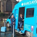 The Barclay's mobile banking hub will be coming to Hucknal every fortnight on Fridays. Photo: ADC Facebook