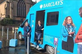 The Barclay's mobile banking hub will be coming to Hucknal every fortnight on Fridays. Photo: ADC Facebook