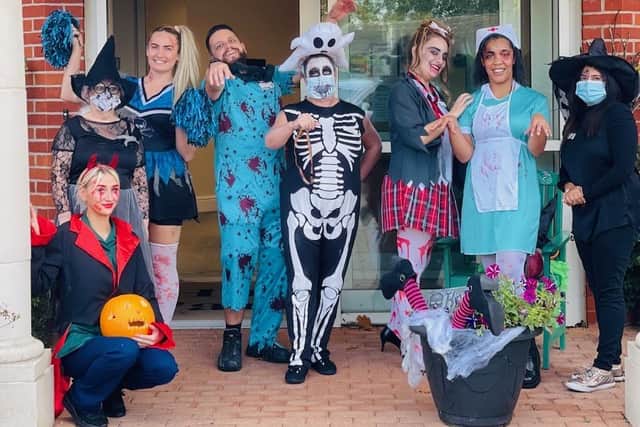 Staff at Hall Park got dressed up in spooktacular costumes for the party