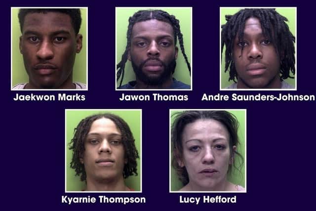 The offenders were sentenced at Nottingham Crown Court