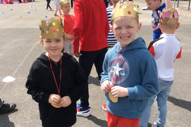 Pupils at Butler's Hill Infant School and Broomhill Junior School enjoyed a summer fair for the Jubilee celebrations