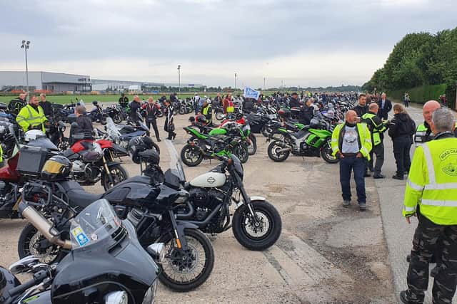 Approximately 280 riders took part in the event