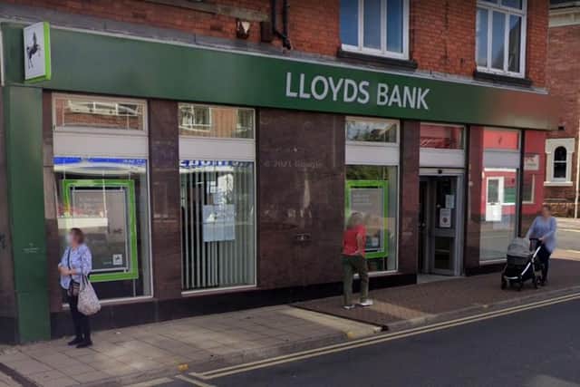 Lloyds Bank in Hucknall will avoid the current round of branch closures. Photo: Google