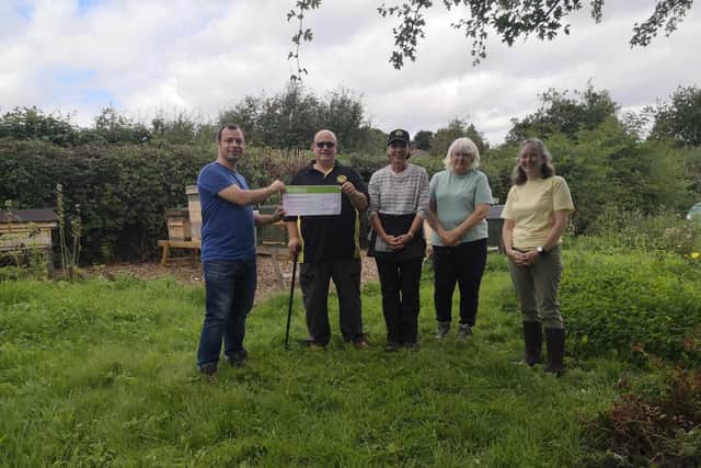 Coun Lee Waters has donated £300 from his county councillor fund to the Nottinghamshire Beekeepers Association. Photo: Other
