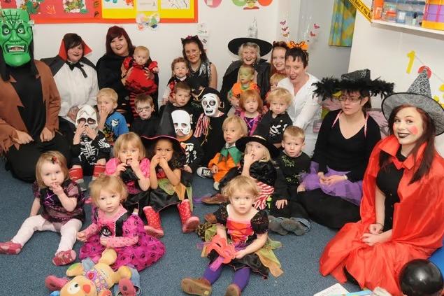 Spooky season is in full swing! Staff and youngsters at Hucknall Day Nursery get completely into character for their 2010 Halloween celebrations