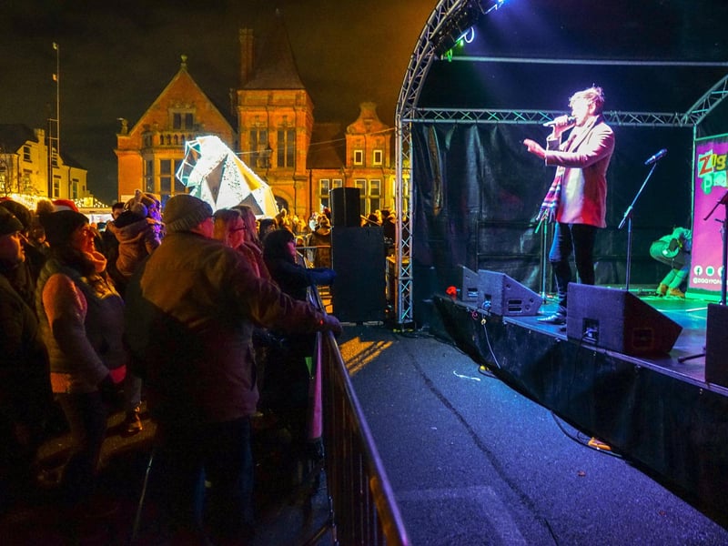 The crowd was treated to plenty of live entertainment