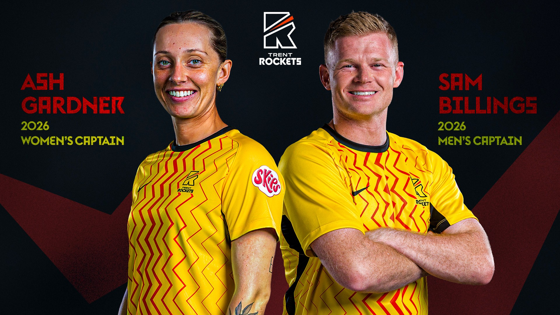 Trent Rockets confirm Sam Billings and Ash Gardner as captains for The ...