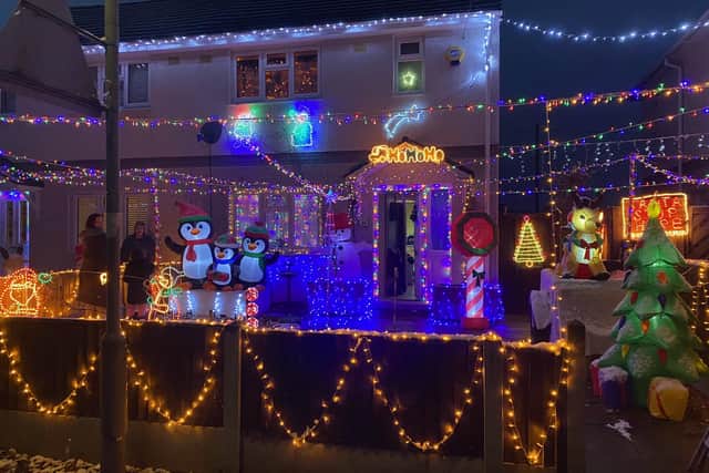 Stephen Gregory has created a winter wonderland as his Hucknall home to raise money for the local Baptist church